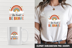 Rainbow quote t-shirt, mug wrap, clipart sublimation design Product Image 1