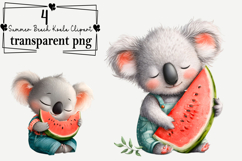 Summer Beach Clipart Watercolor PNG Product Image 1