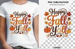 Autumn phrase png design for T-shirts Product Image 4