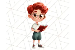 Boy Teacher Clipart PNG, Cute Male Teacher Illustration Product Image 4