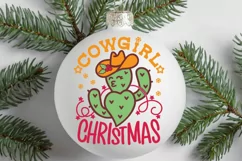 Cowgirl Christmas Cut file for Cricut Cute Cactus Christmas Product Image 6