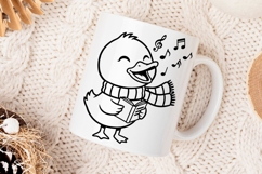 Funny Christmas Duck Svg, Holiday Cute Festive Duck Svg. Product Image 3
