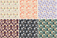 French Patisserie &amp; Tea Label Digital Paper,Vintage Paris Product Image 4