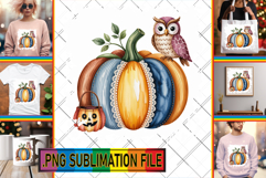 LUMINOUS TSHIRT Design Ideas, Pumpkin Watercolor Product Image 1