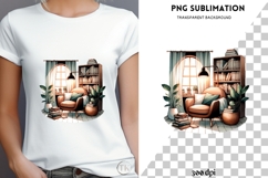 Book nook png design for T-shirts Product Image 4