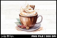 Christmas Coffee Latte Sublimation Designs | Set 1 Product Image 3