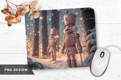 Pastel Nutcracker Soldiers in a Winter Wonderland Mouse Pad Product Image 1