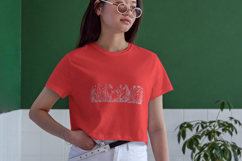 Delicate Meadow Line Art Embroidery Design Product Image 3