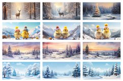 100 Winter Mug Wrap Bundle, Christmas Sublimation, Santa PNG Product Image 9