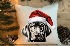 Christmas Peeking Dogs Clipart, Christmas PNG Product Image 4