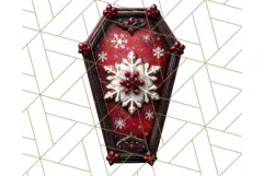 Gothic Christmas Clipart Dark Holiday PNG, Dark Christmas Product Image 4