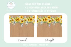 Sunflower Tumbler Wrap Tumbler Sublimation Design PNG Product Image 2