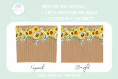 Sunflower Tumbler Wrap Tumbler Sublimation Design PNG Product Image 2