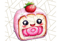 Sweet Treat Face PNG Clipart, Cute Kawaii Dessert Art Png Product Image 4