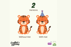 Wild Birthday Party Animals SVG PNG, Jungle Safari Clipart Product Image 4