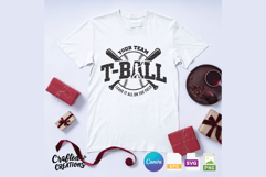 T-Ball Team SVG Design Editable Baseball Logo Cut Files Product Image 4