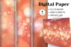 Orange glitter Background Wallpaper Sparkles Digital Paper12 Product Image 1