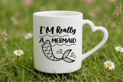 I&#039;m really a mermaid SVG Design, Mermaid SVG Design Product Image 4