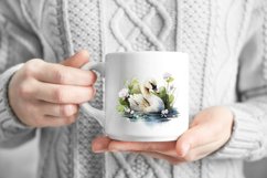 8 Swan Watercolor Sublimation Bundle Png Transparent Product Image 4