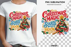 Christmas crochet png design for T-shirts Product Image 4