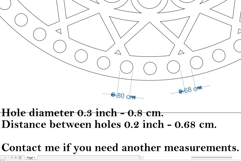 Macrame basket base 10 inch 26 cm digital file crafting temp Product Image 4