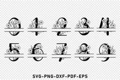Monogram Split Alphabet Letters Font SVG DXF Laser Cut File Product Image 4