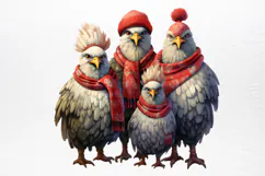 Christmas Family Animals Sublimation PNG Product Image 4