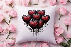 Gothic Valentines Day Clipart, Valentine Skeleton Product Image 4