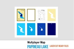 Papineau Lake PDF, AI, SVG - Wood Multilayer Laser Cut Desig Product Image 5