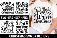 04 Christmas SVG Design - Let s Bake Stuff and Watch Christm Product Image 1