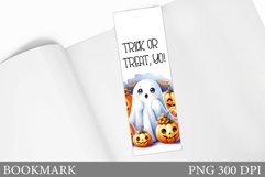 Cute Ghost Bookmark Design. Cute Halloween Bookmark Product Image 1