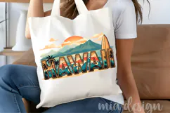 Hawaii State PNG, Vintage Aloha Surf & Ocean Sublimation Product Image 4