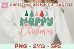 Happy Christmas svg- Holiday SVG Product Image 4
