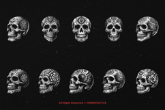10 Bundle Dark Art Sugar Skull Death Skeleton Mexican Bone Product Image 6