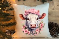 Cute Pink Christmas Animals Clipart Sublimation Product Image 4