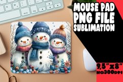 Festive Gingerbread Man Mouse Pad Holiday Pattern Product Image 1