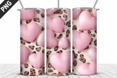 Valentines Love Skinny Tumbler PNG Wrap| Valentines Tumbler Product Image 5