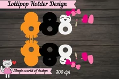 Penguin lollipop holder svg, 3d penguin papercut template Product Image 4