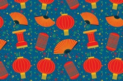 Chinese New Year Seamless pattern PNG, JPG Digital paper Product Image 4