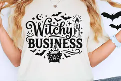 Witchy Business Svg, Halloween Witch Svg, Witchy Vibes Svg. Product Image 5
