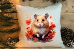 Pets Love Christmas Watercolor Clipart, Christmas PNG Product Image 4