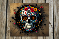 Sugar Skulls | 4 Halloween Skinny tumbler designs PL Product Image 4
