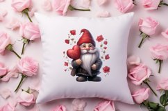 Black Gnome Valentines Day Clipart, Valentines Clipart Product Image 4