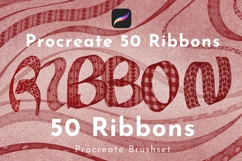 Ribbon Procreate Brush Set, Coquette Bows Procreate Brushes Product Image 6