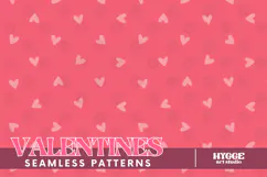 St Valentine's Day Hearts Cupid Love Seamless Pattern PNG Product Image 1