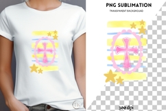 Yellow cross png design for T-shirts Product Image 4