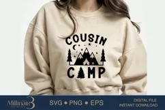 Cousin Camp SVG PNG Sublimation |Family Camp Fire | Hike SVG Product Image 4
