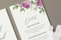 beautiful wedding card invitation with roses flower Product Image 4