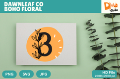 Dawnleaf Co Boho Floral Monogram Product Image 1