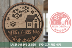 Merry Christmas SVG - Laser Cut Design Product Image 2